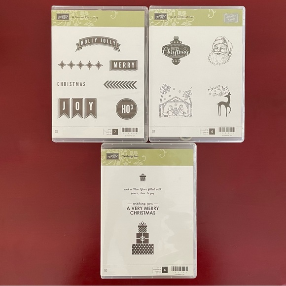 Stampin’ Up! Three sets of Christmas Stamps